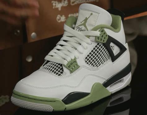 jordan 4 oil green